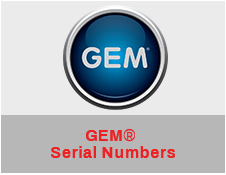 GEM® Serial Numbers